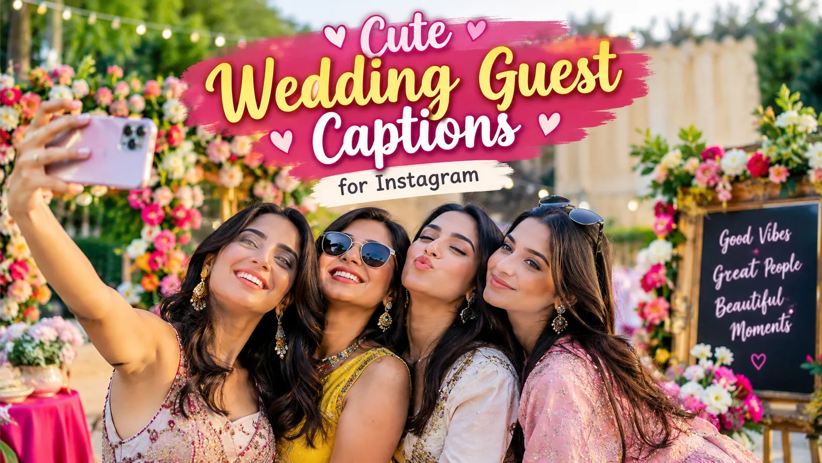 Cute Wedding Guest Captions for Instagram