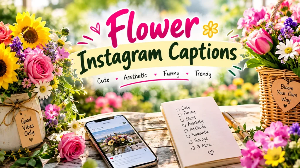 Flower Instagram Captions