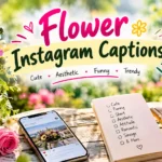 Flower Instagram Captions