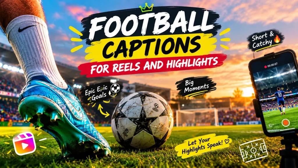 Football Captions for Reels and Highlights