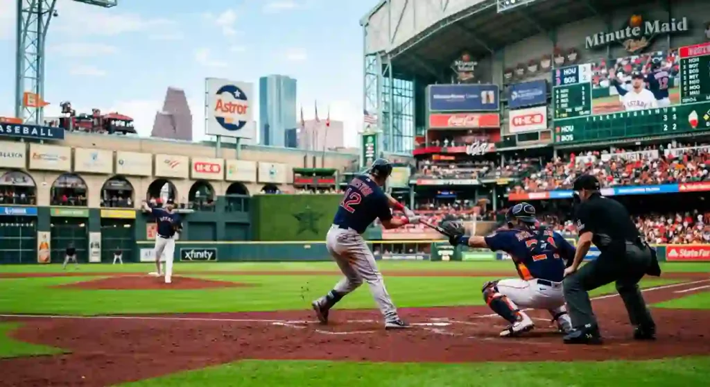 houston astros vs red sox match player stats