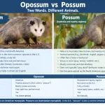 opossum vs possum