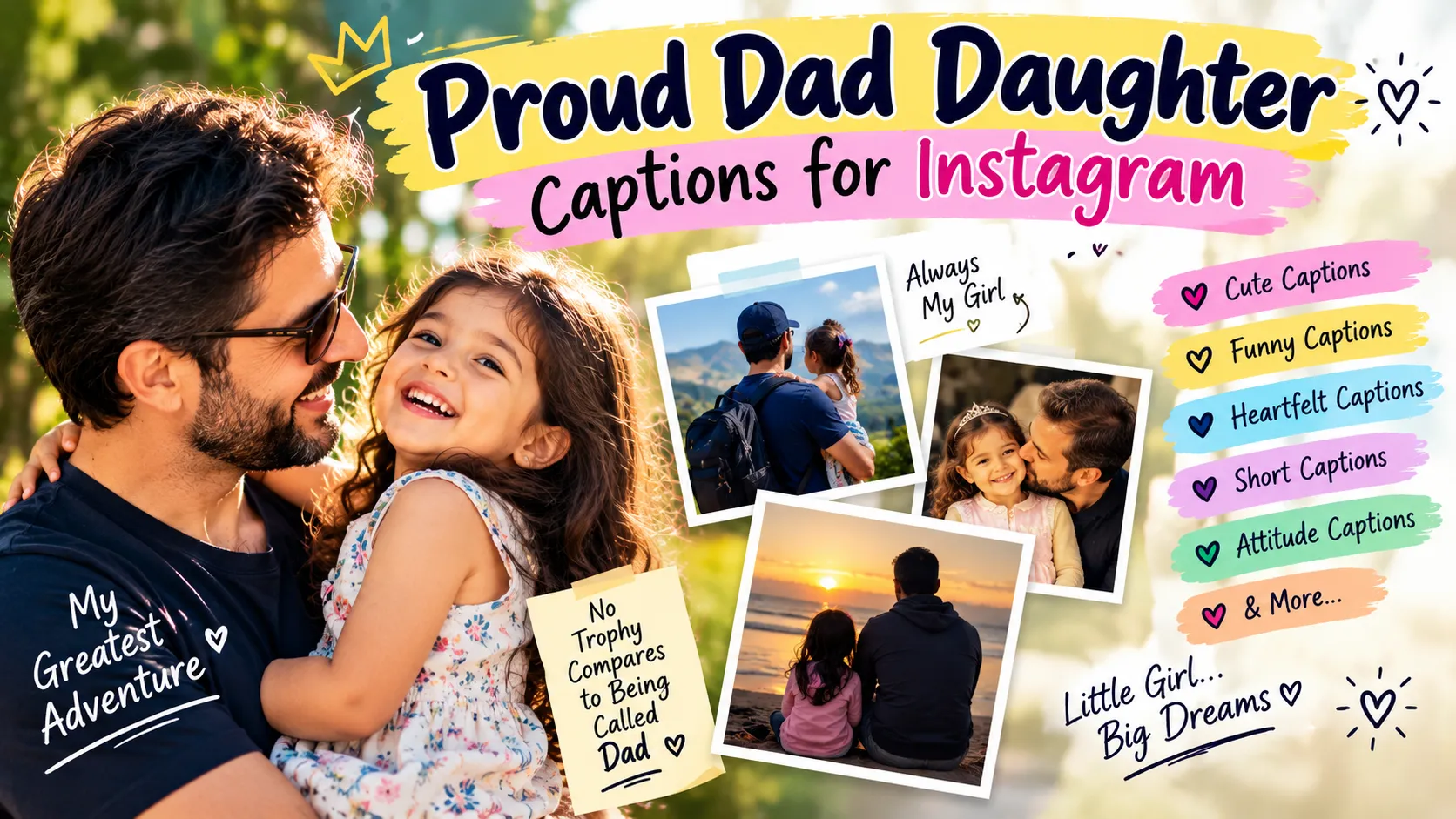 Proud Dad Daughter Captions for Instagram