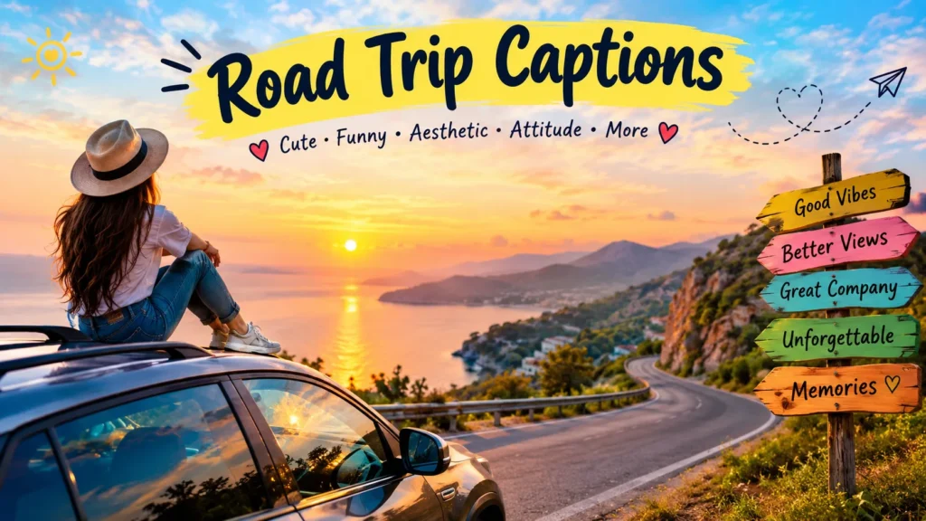 Road Trip Captions