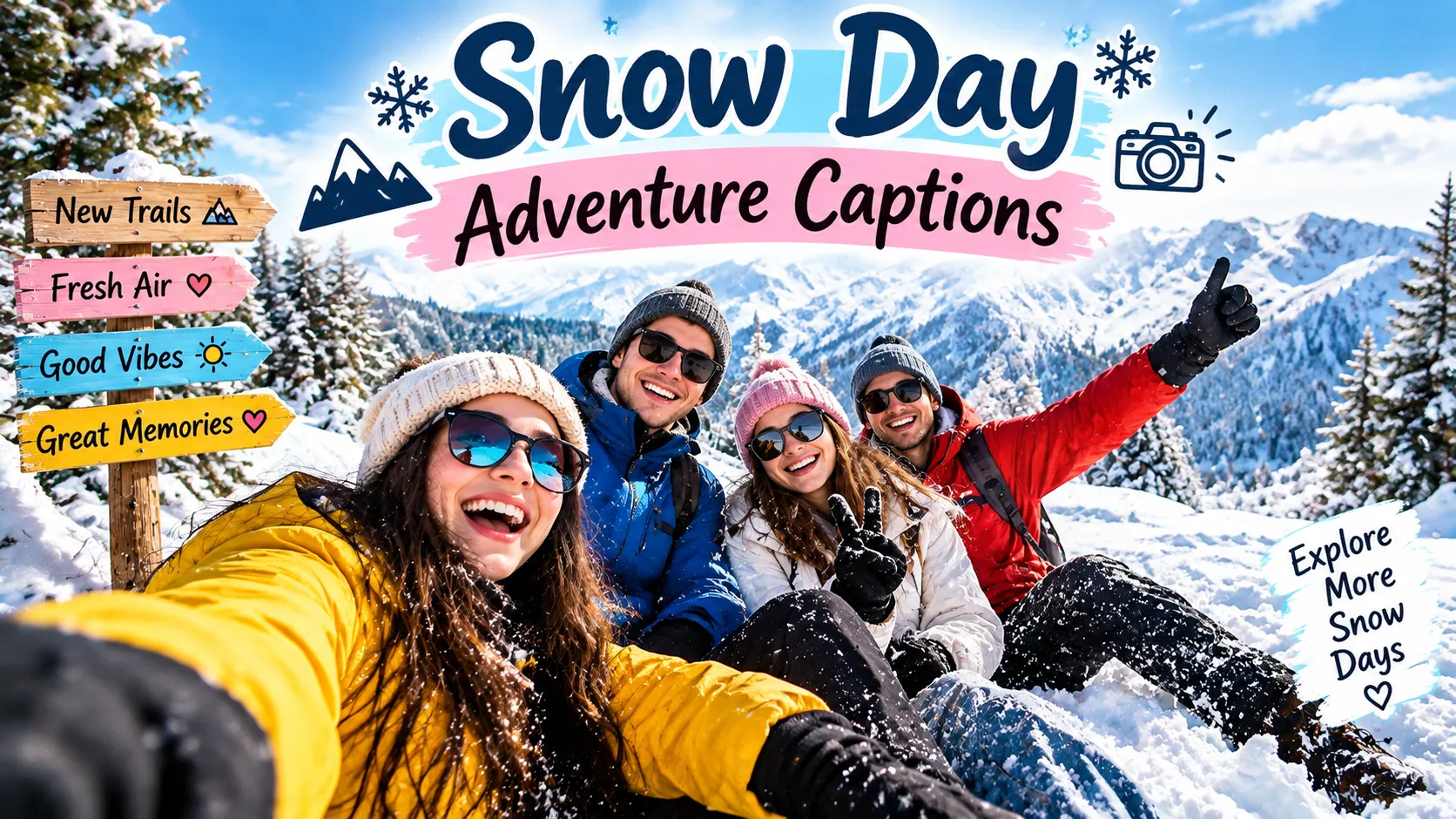 Snow Day Adventure Captions 