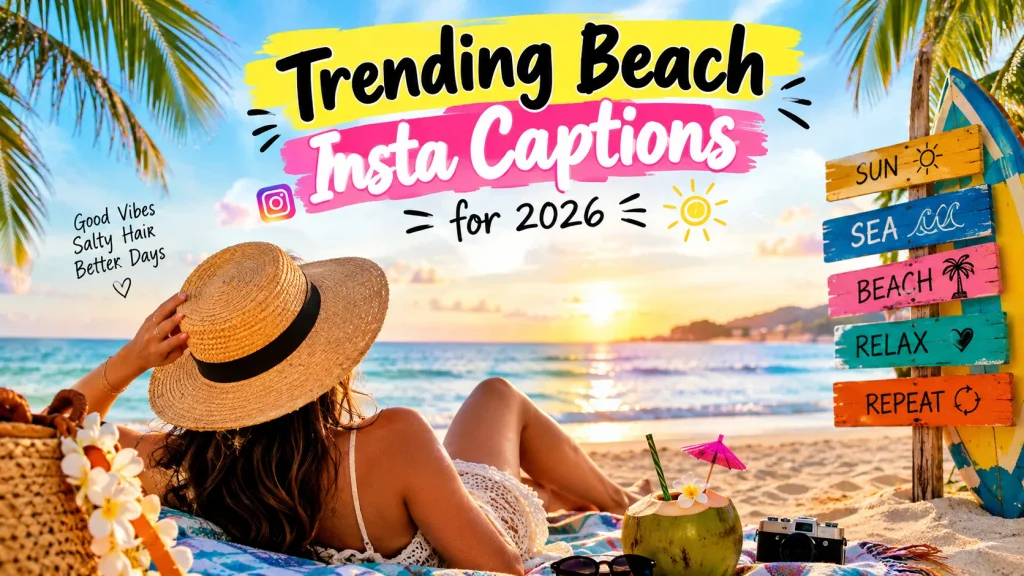 Trending Beach Insta Captions for 2026