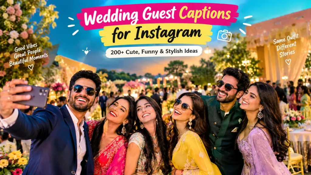 Wedding Guest Captions for Instagram